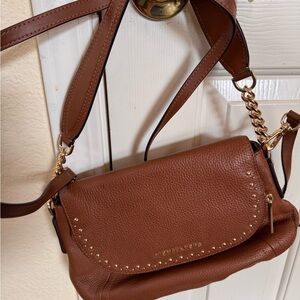 Michael Kors Aria Brown Leather Studded Women's Bag